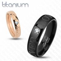 Титановое кольцо для пары Love Forever R-TM-3830K