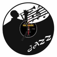 Дизайнерские часы из Vinyl Recoder Jazz